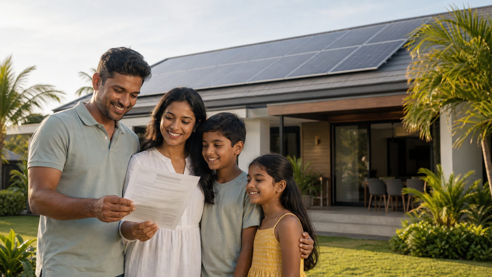 Family proud of solar savings